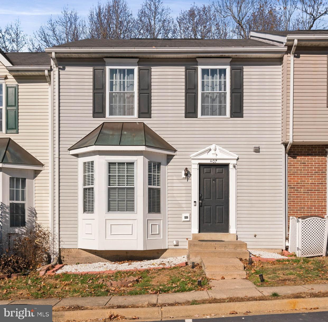 a front view of a house