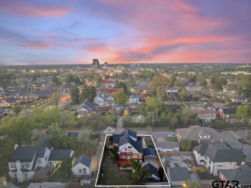 107 Rowland Place Tyler, TX 75701 - Photo 27 of 42 an aerial view of a city with lots of residential buildings
