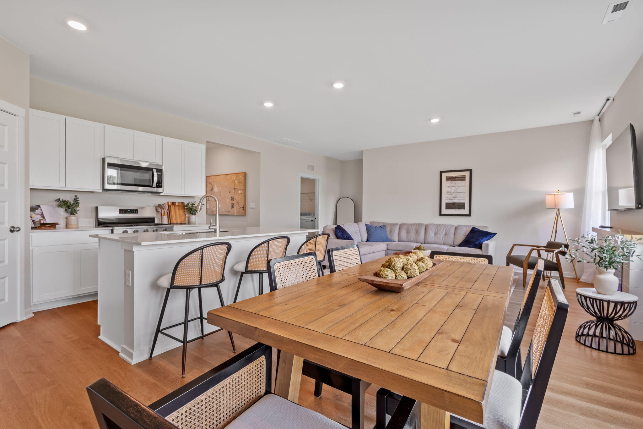 433 Fry Street Hebron, IN 46341 - Photo 4 of 24 a view of a dining room with furniture
