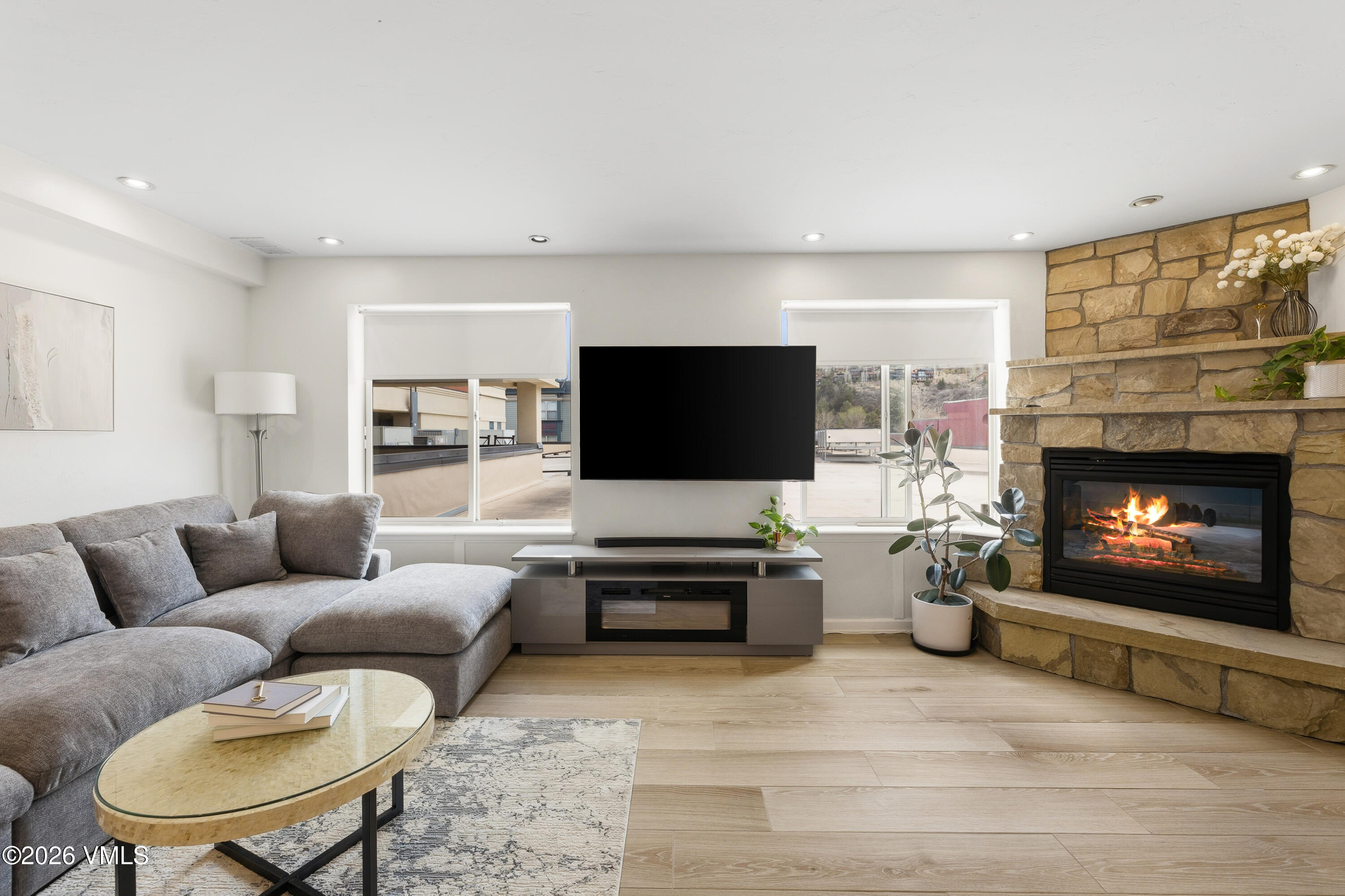 34295 Highway 6, Unit 213 Edwards, CO 81632 - Photo 20 of 47 Living room w/ fireplace