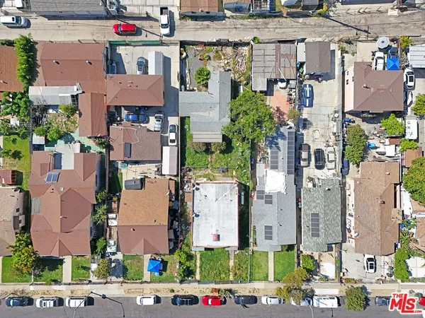 an aerial view of a city