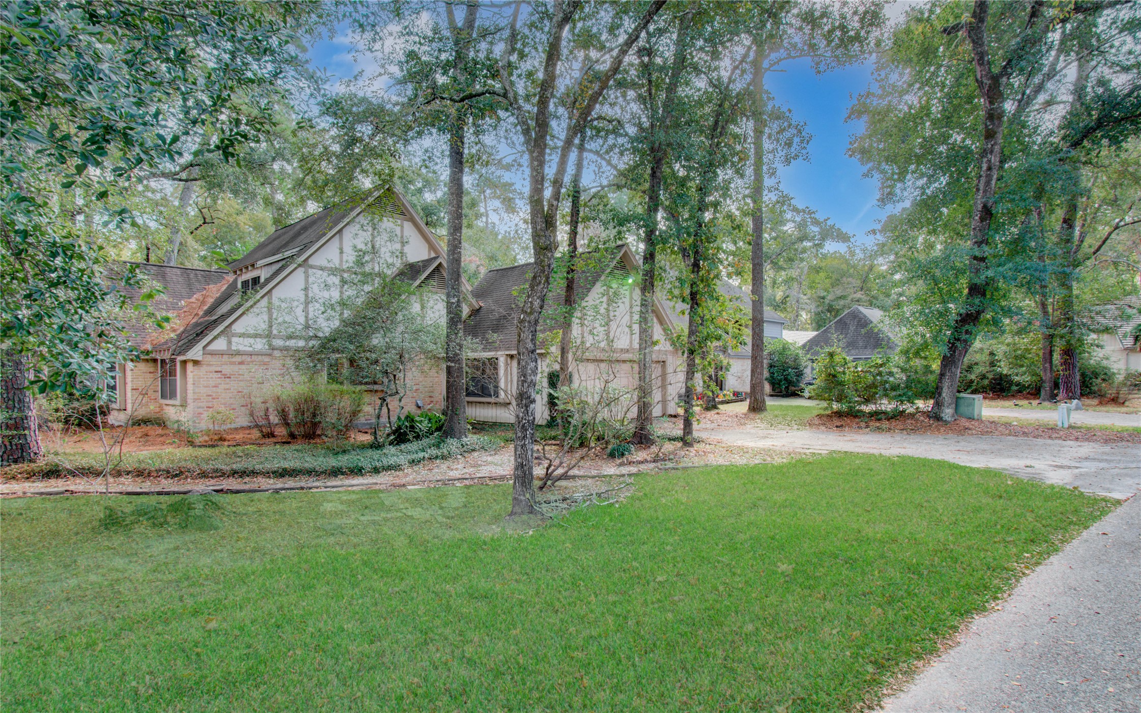 10715 East Timberwagon Circle Spring, TX 77380 - Photo 5 of 50 a backyard of a house with table and chairs