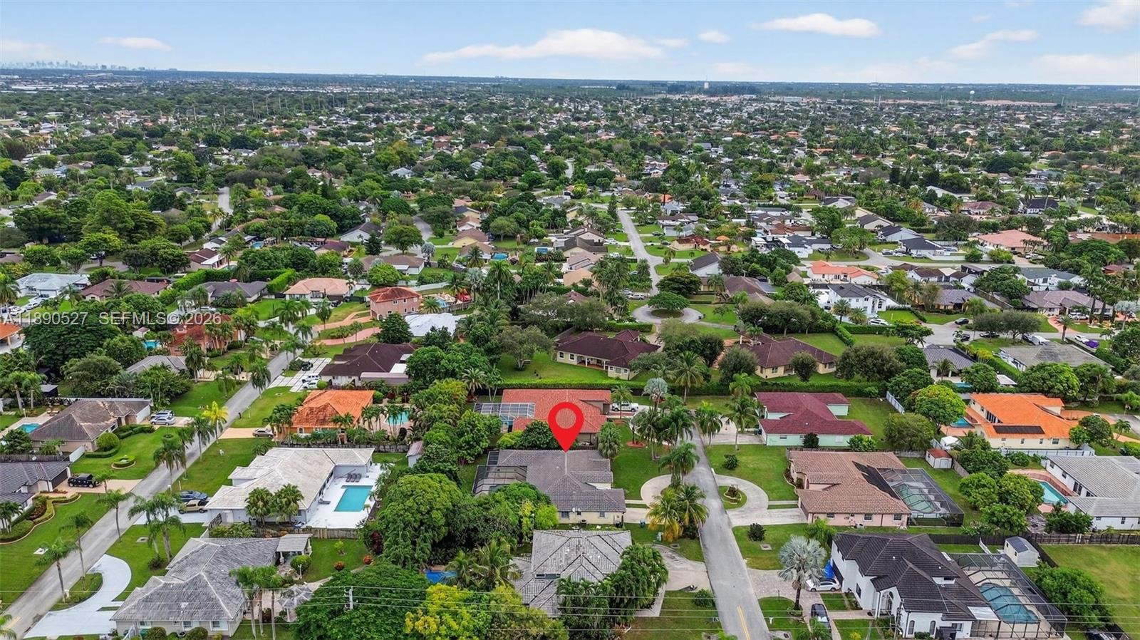 15181 Southwest 156th Terrace Miami, FL 33187 - Photo 38 of 43 an aerial view of residential houses with outdoor space and street view