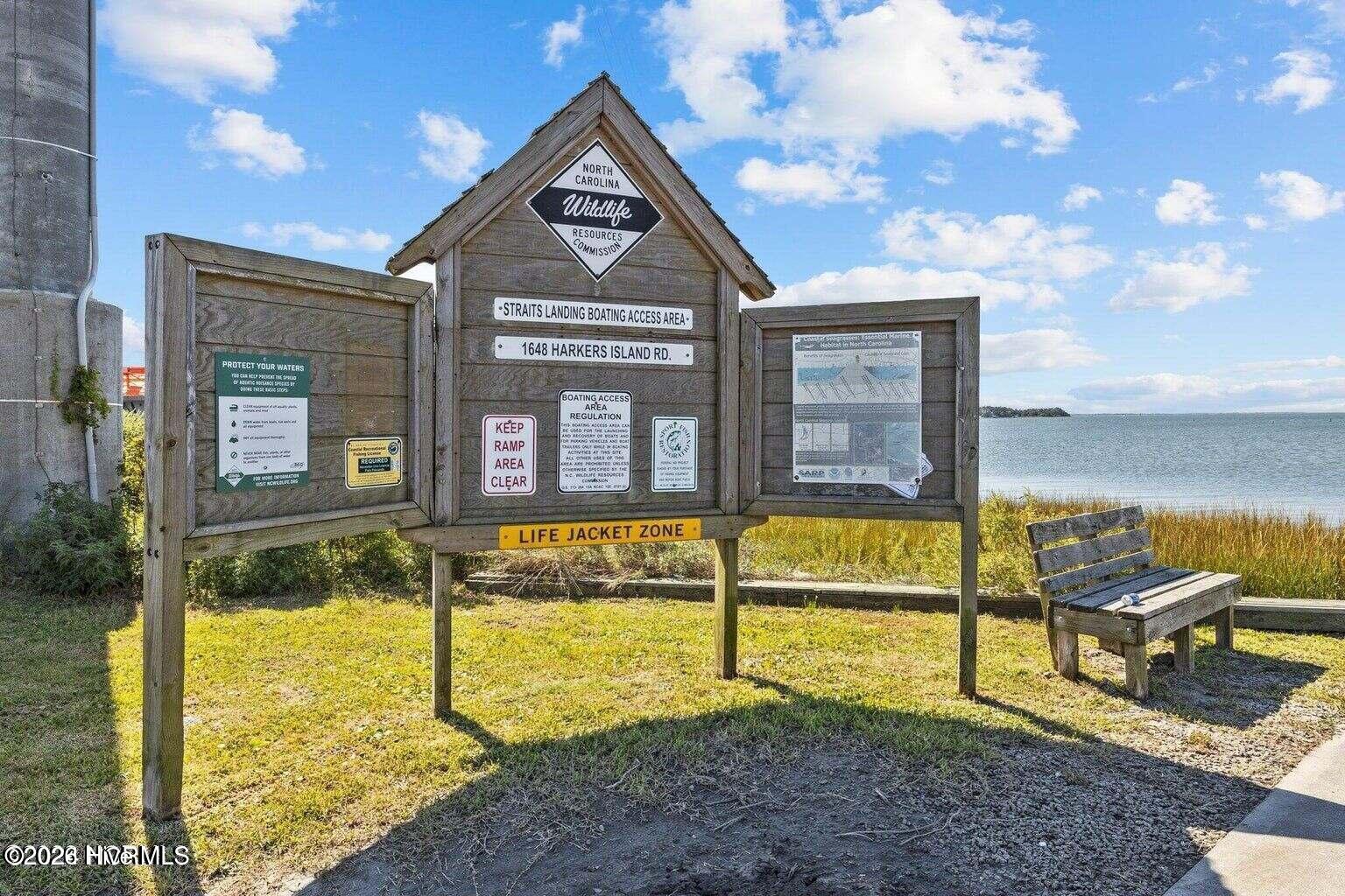 580 Gillikin Road Beaufort, NC 28516 - Photo 34 of 43 Straits Public Boat Ramp
