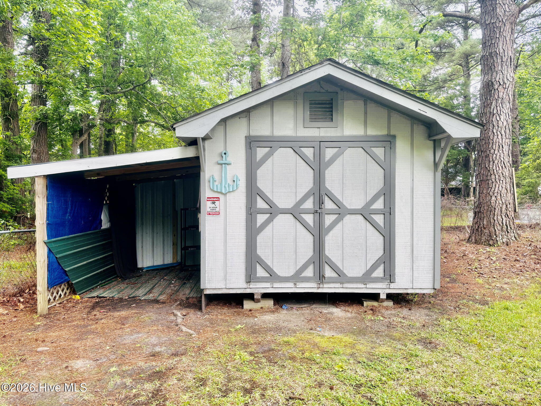 580 Gillikin Road Beaufort, NC 28516 - Photo 9 of 43 Storage Barn and Lean-to