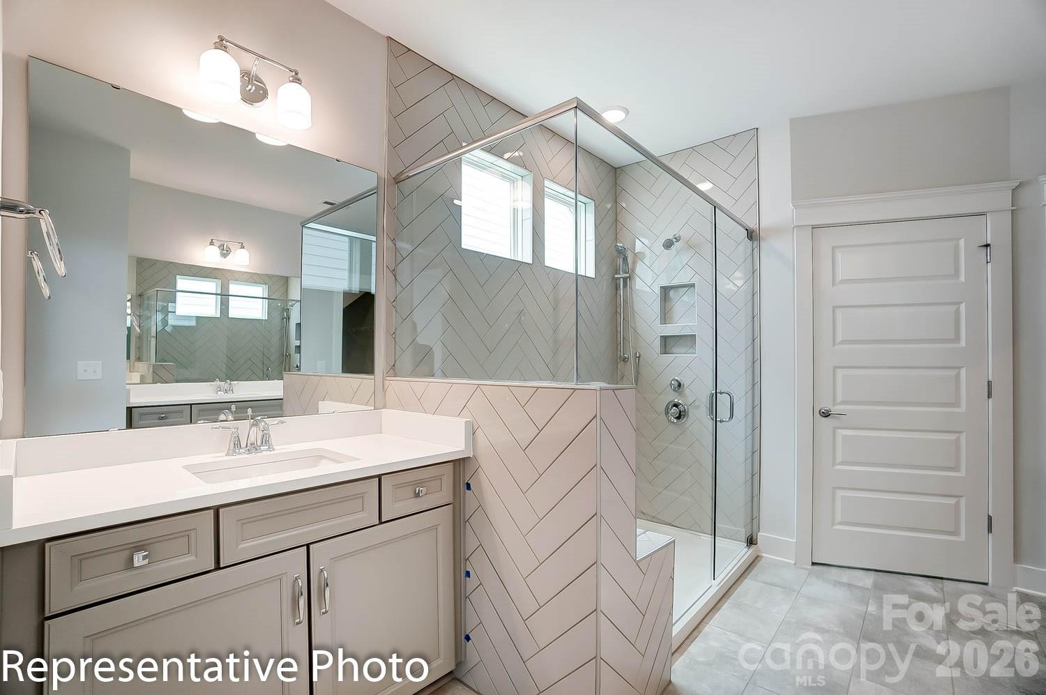 2245 Tabor Road Sherrills Ford, NC 28673 - Photo 13 of 34 a bathroom with a sink and a mirror