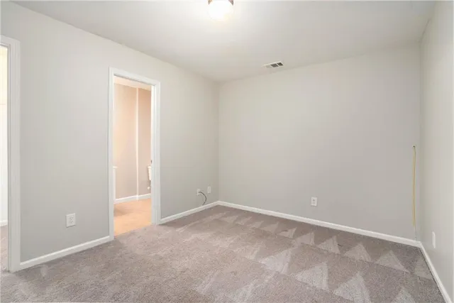 a view of an empty room