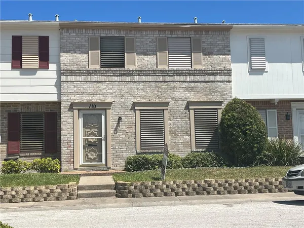 a front view of a house