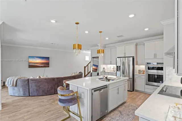 a spacious bathroom with a tub sink shower and mirror