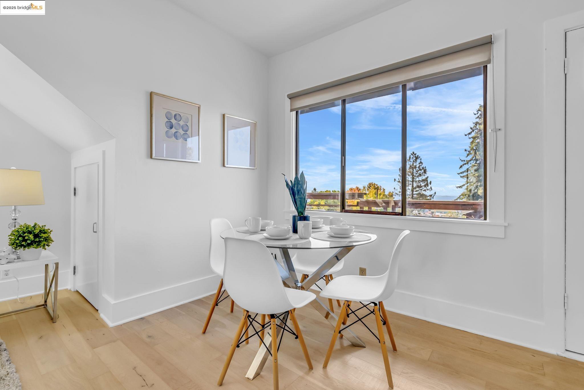 2907 Channing Way Berkeley, CA 94704 - Photo 12 of 26 a view of a dining room with furniture window and outside view