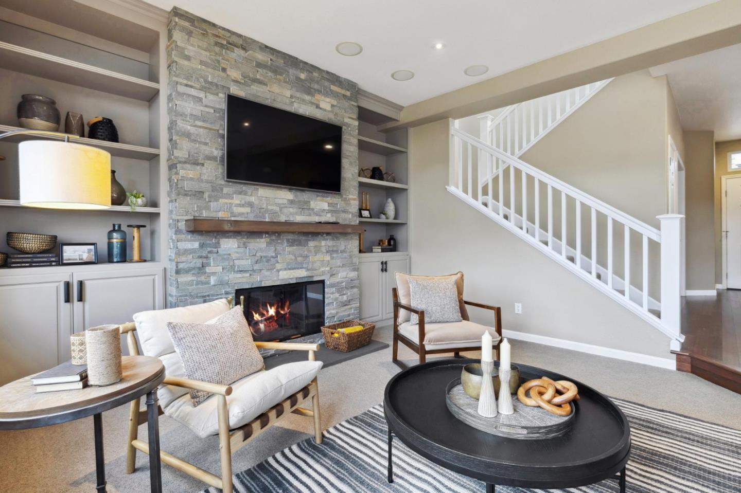 6 Outlook Circle Pacifica, CA 94044 - Photo 6 of 49 a living room with furniture and a fireplace