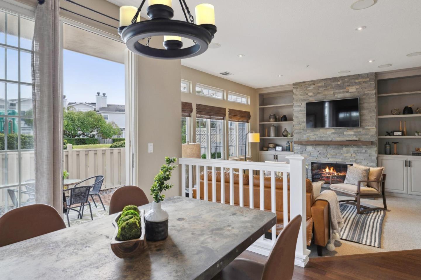 6 Outlook Circle Pacifica, CA 94044 - Photo 9 of 49 a view of a dining room with furniture wooden floor and chandelier