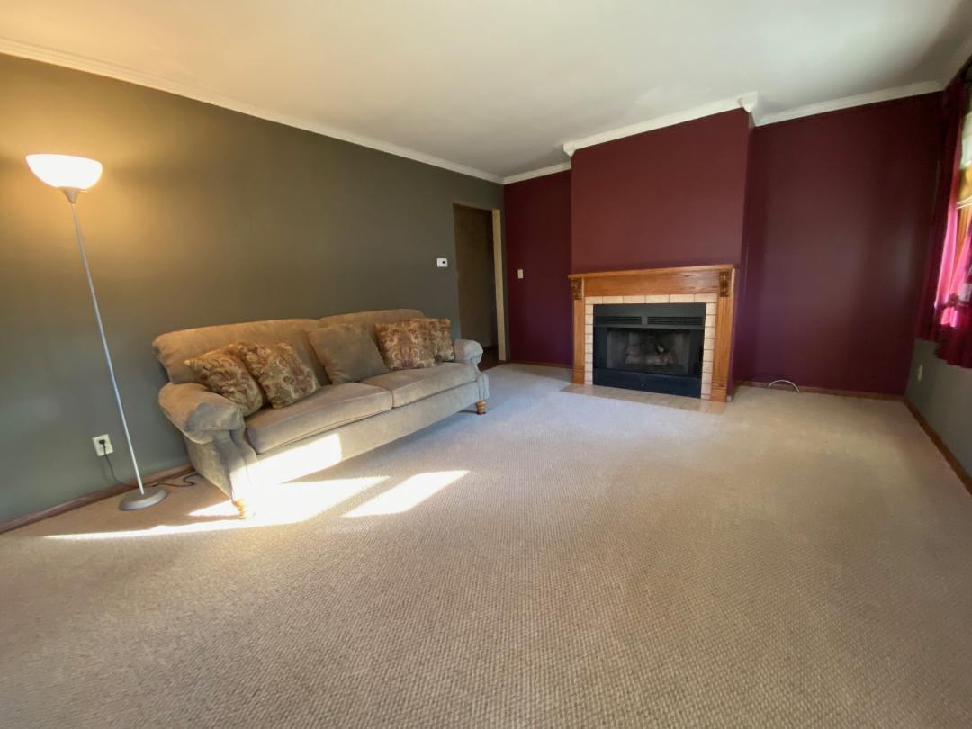 306 Andrew Street Dwight, IL 60420 - Photo 5 of 25 a living room with furniture and a fireplace