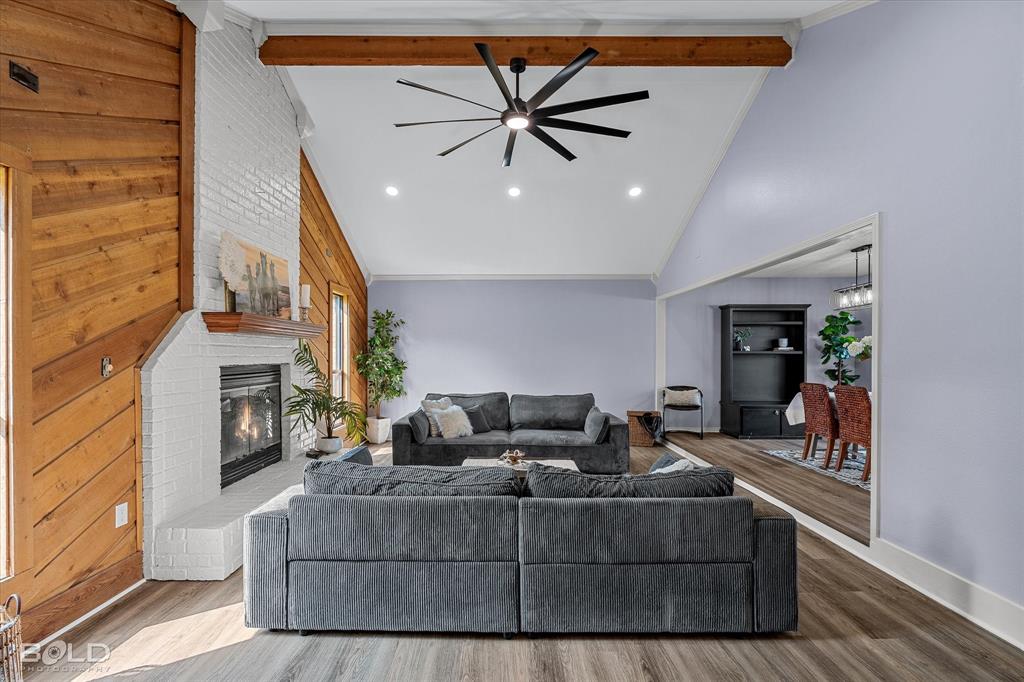 5505 Hickory Ridge Drive Bossier City, LA 71111 - Photo 8 of 36 a living room with furniture and a fireplace