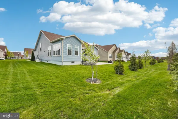 a house view with a garden space