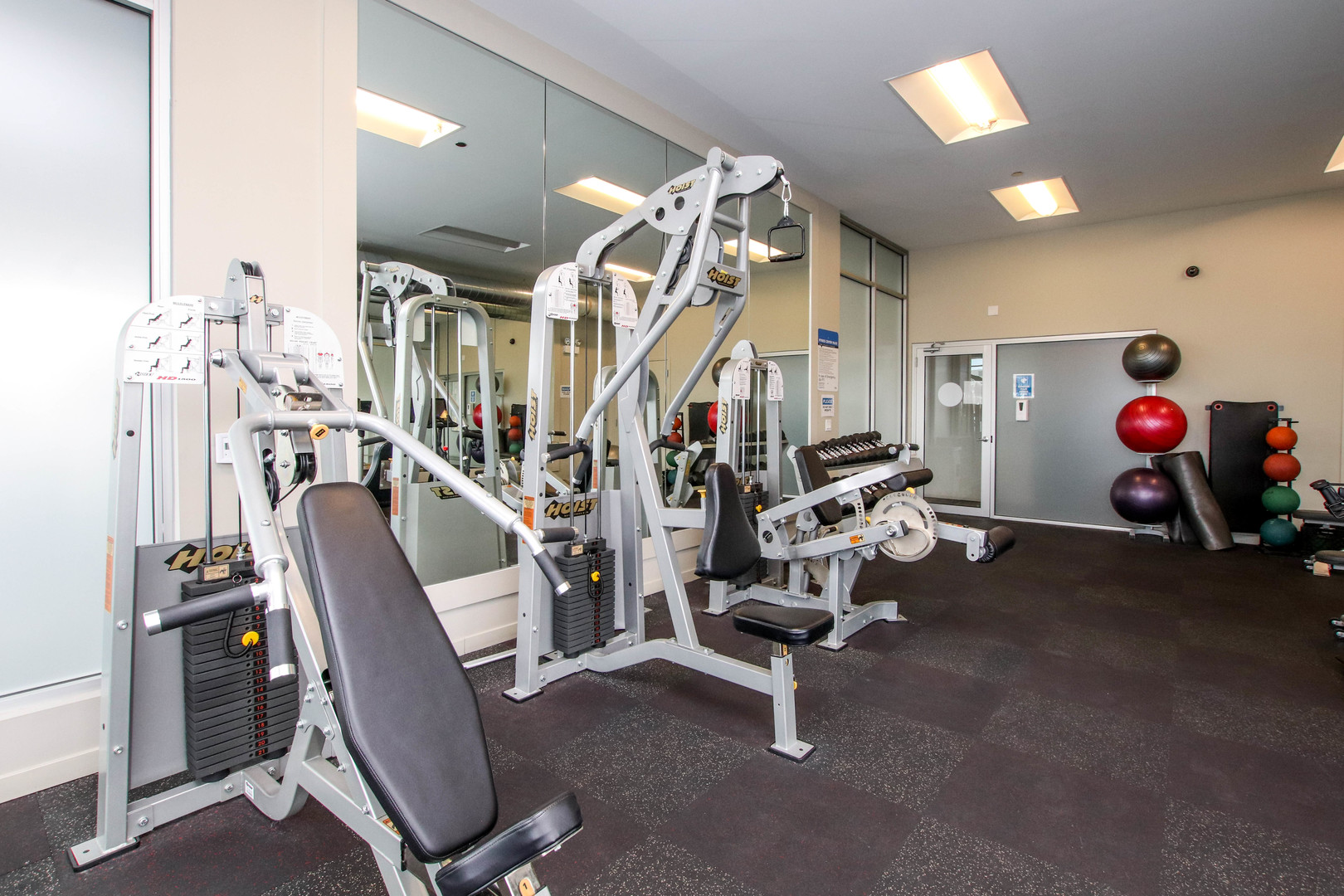 1313 West Randolph Street, Unit 203 Chicago, IL 60607 - Photo 18 of 18 a view of a room with gym equipment