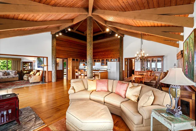 a outdoor living space with patio furniture