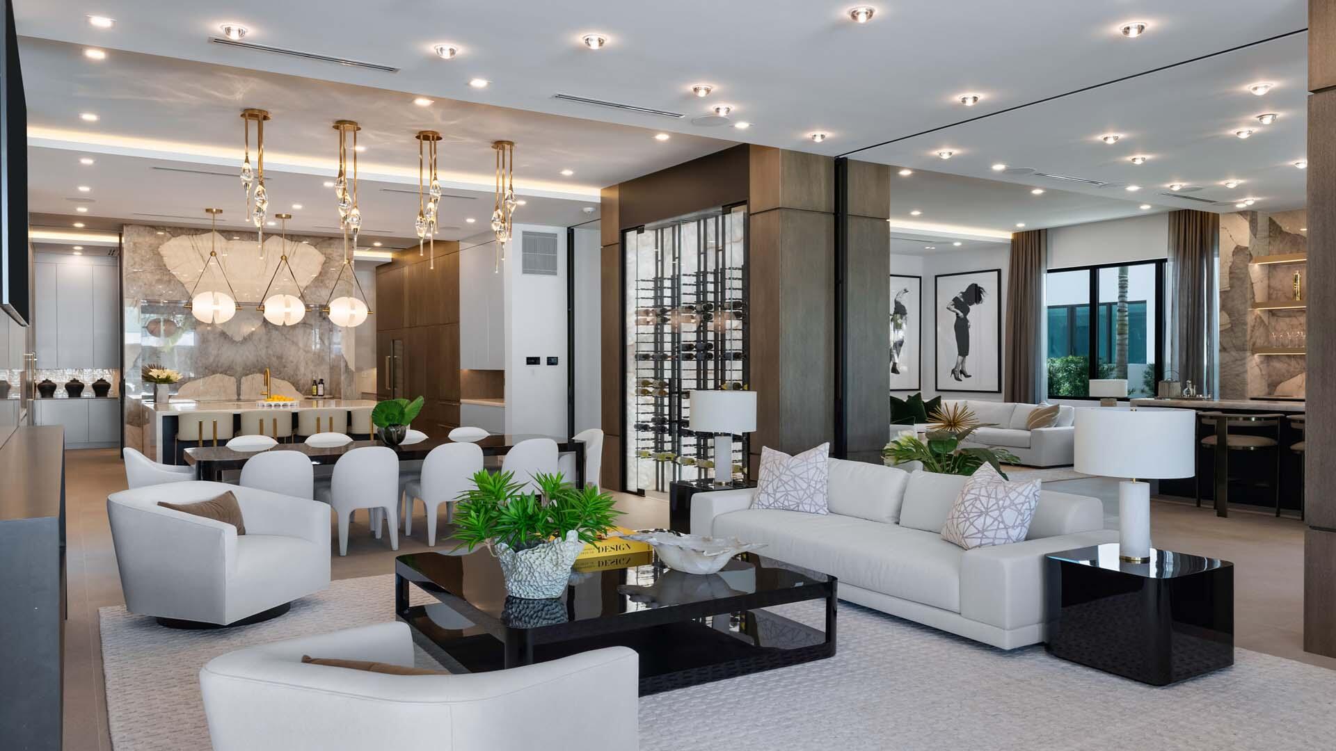 207 Coconut Palm Road Boca Raton, FL 33432 - Photo 11 of 62 a living room with furniture potted plant and a glass door