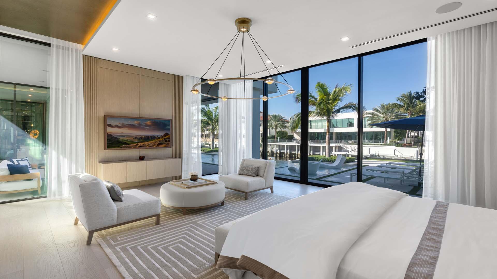 207 Coconut Palm Road Boca Raton, FL 33432 - Photo 24 of 62 a bedroom with furniture and large windows