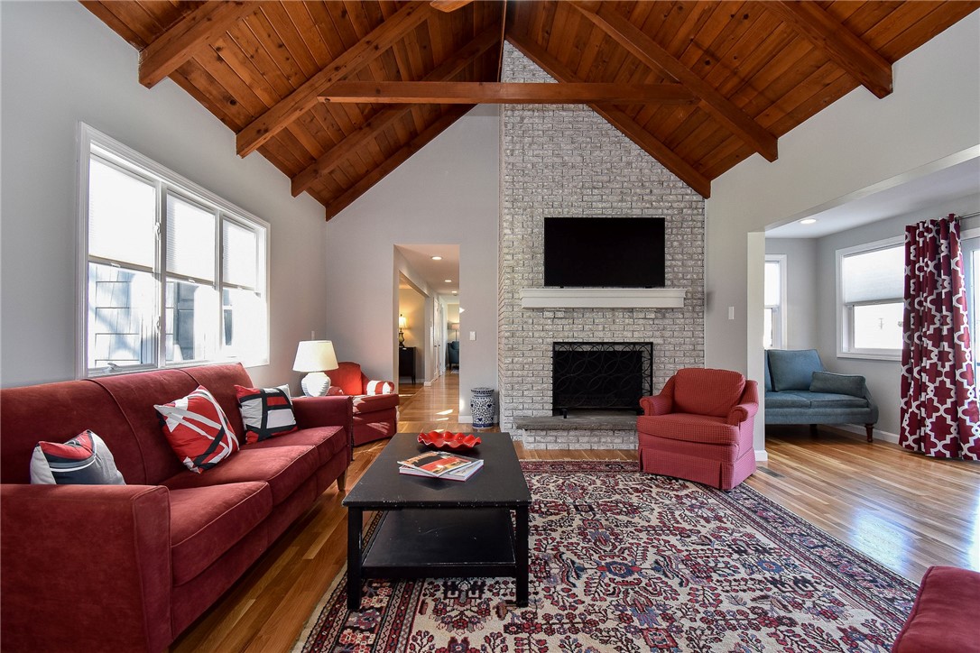 110 Overlook Drive Warwick, RI 02818 - Photo 23 of 45 family room has cathedral ceilings & fireplace