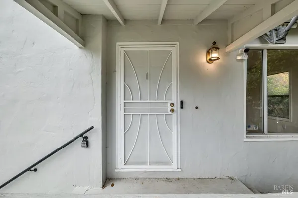 a view of front door