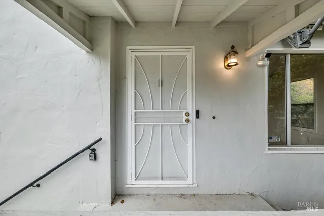 a view of front door