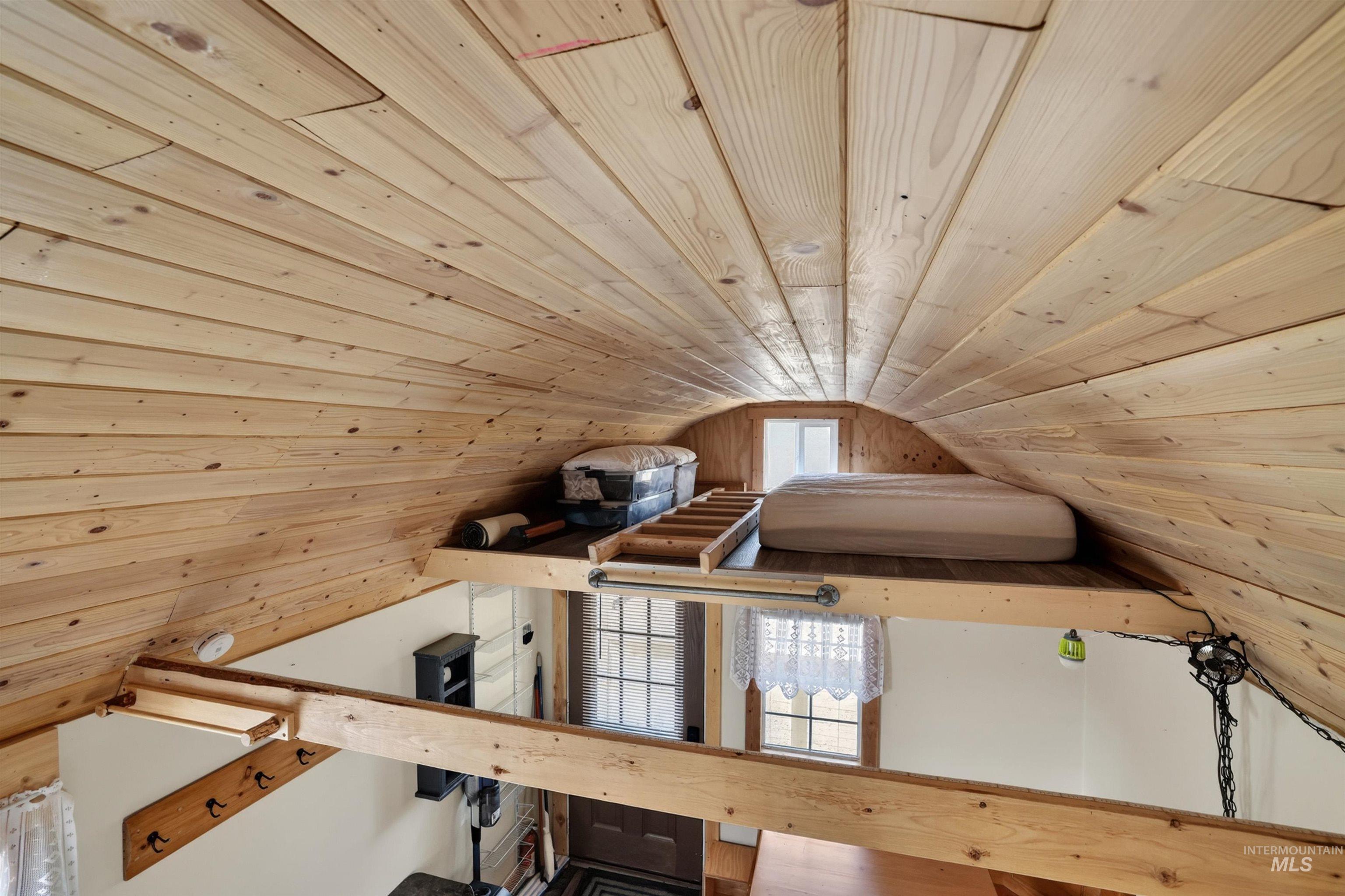 506 Hilltop Road Cascade, ID 83611 - Photo 13 of 36 Bonus room with wooden ceiling