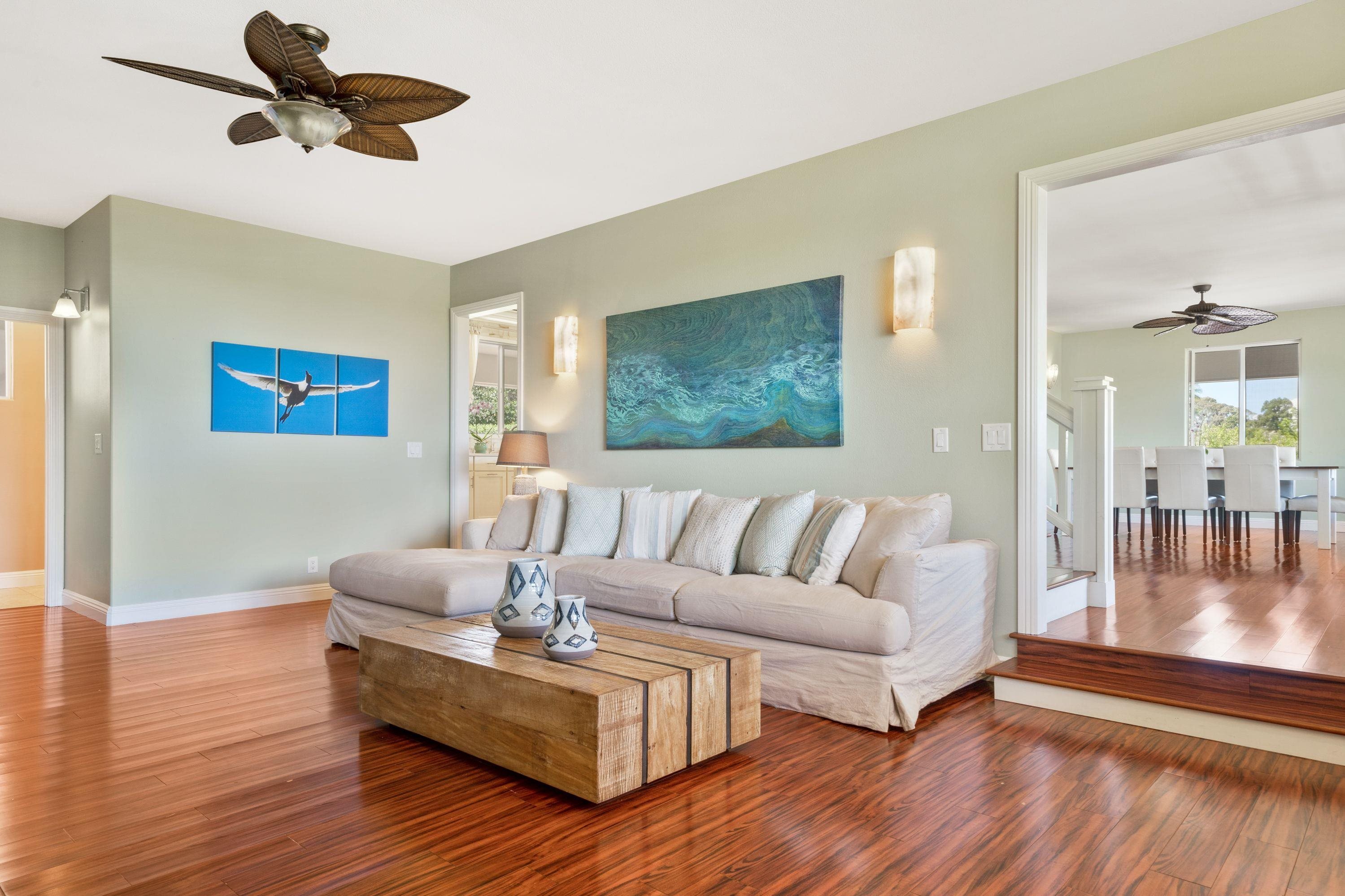 500 North Holokai Place Haiku, HI 96708 - Photo 12 of 30 a living room with furniture and a wooden floor