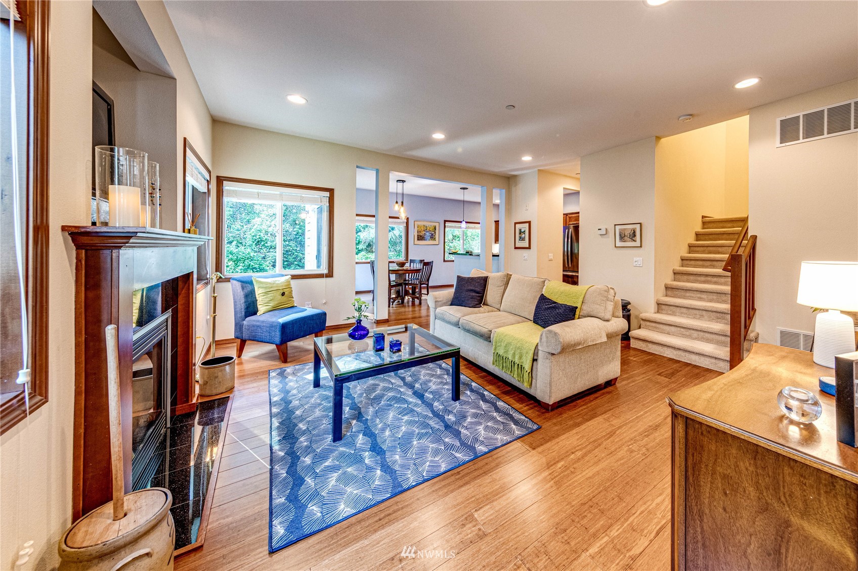 21318 11th Drive Southeast Bothell, WA 98021 - Photo 3 of 27 a living room with fireplace furniture and a large window