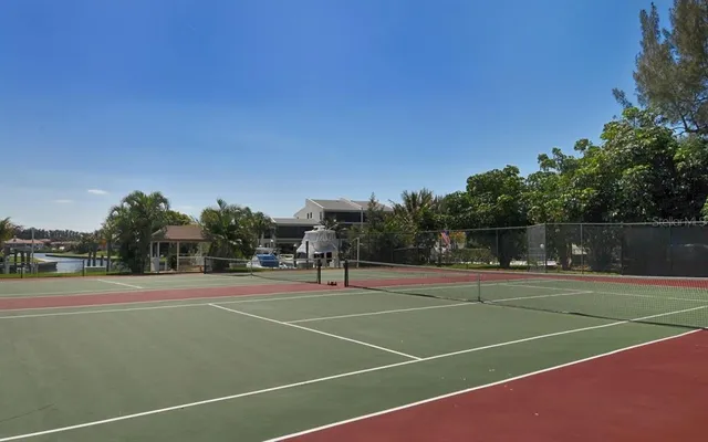 a view of a tennis court