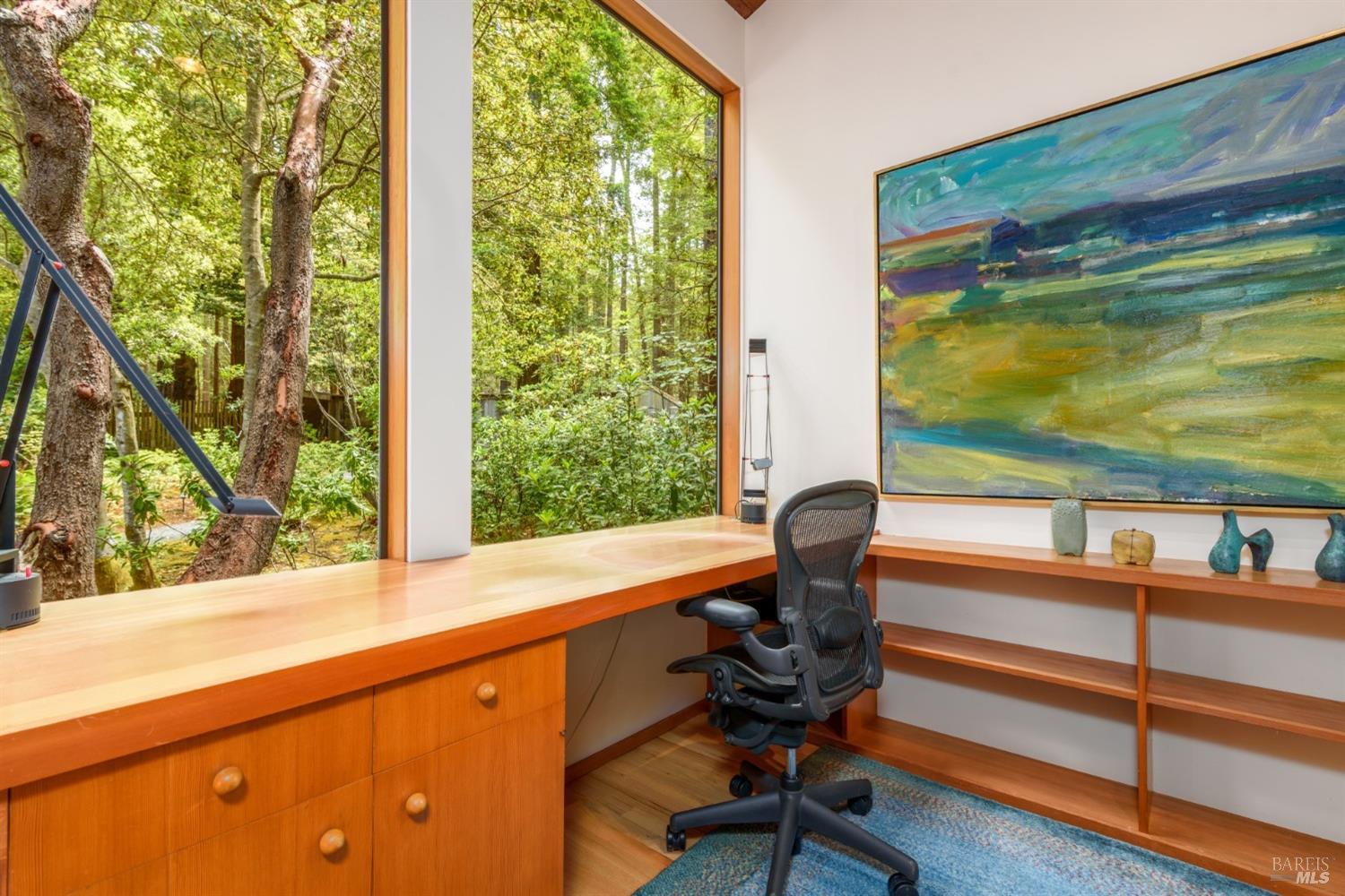 241 Moonraker Road The Sea Ranch, CA 95497 - Photo 18 of 55 Office alcove with views of private garden.