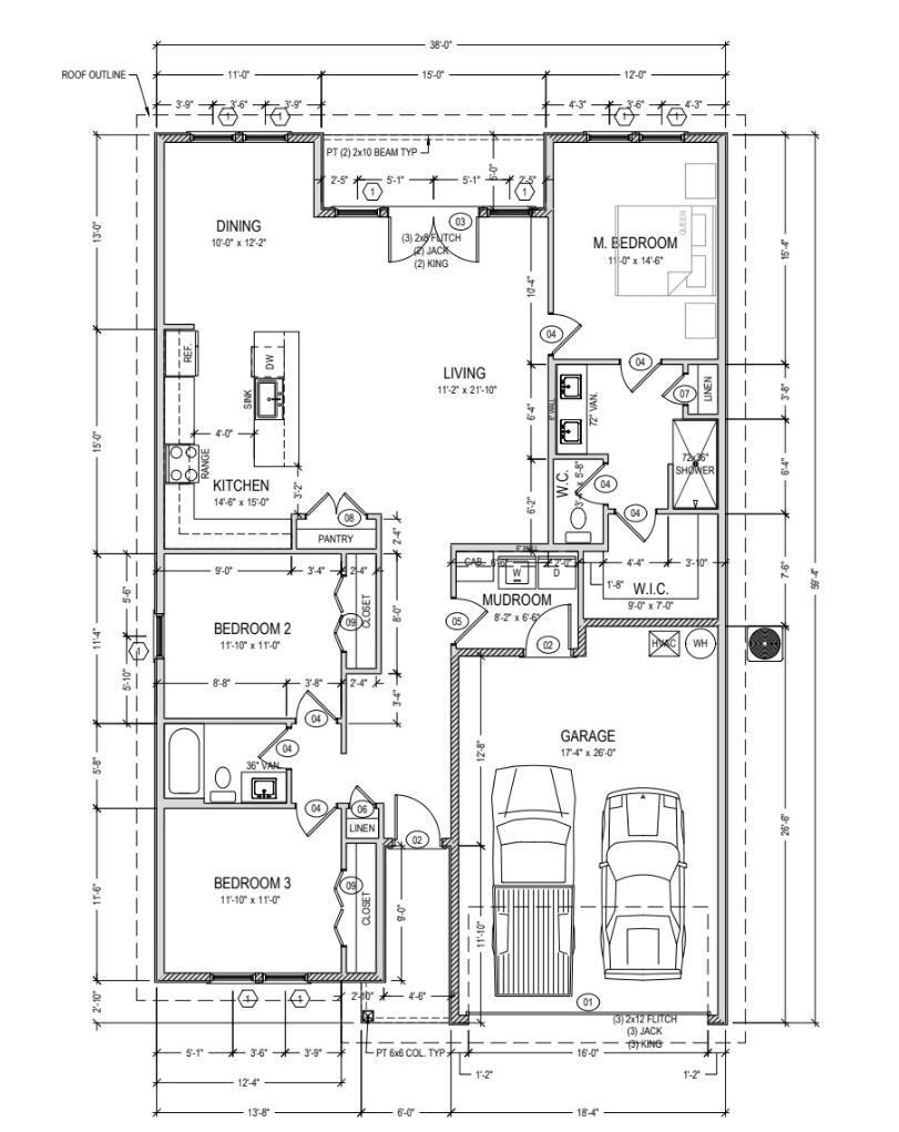 3116 Douglas Road Panama City, FL 32405 - Photo 3 of 3 a picture of a bathroom with a shower