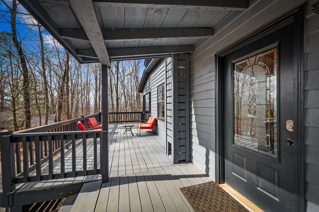 403 Sugar Mountain Road Blue Ridge, GA 30513 - Photo 57 of 84 a view of balcony with wooden floor and outdoor space