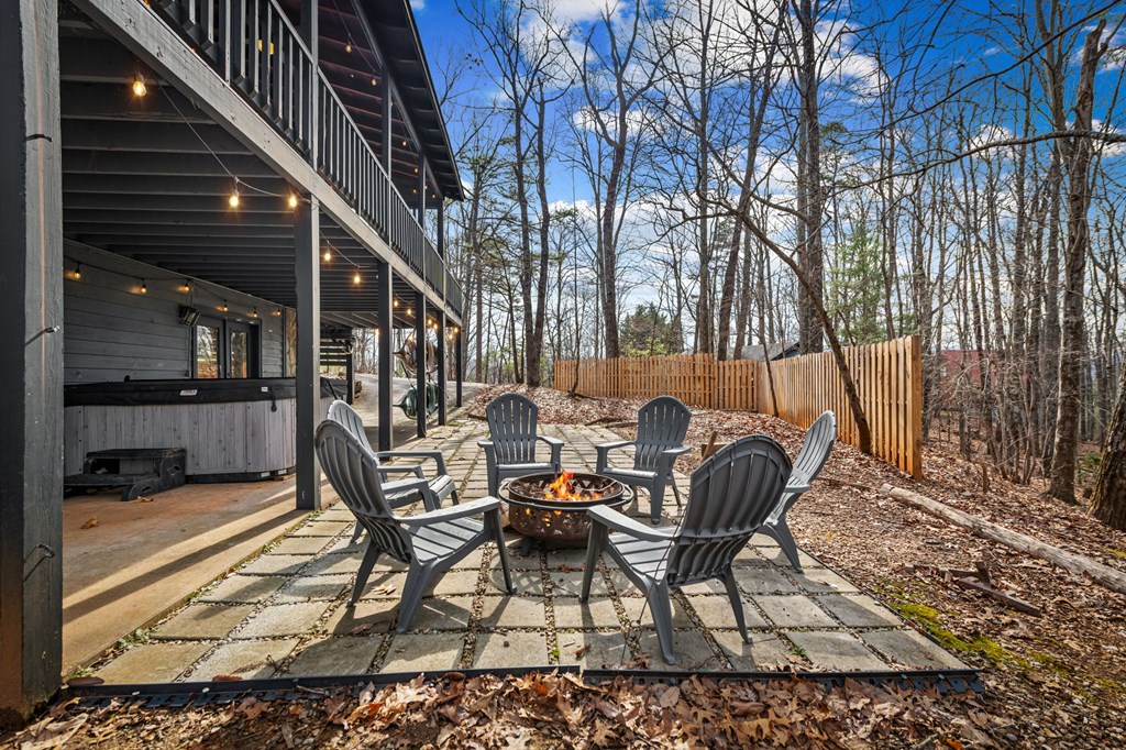 403 Sugar Mountain Road Blue Ridge, GA 30513 - Photo 77 of 84 a view of a patio with iron fence