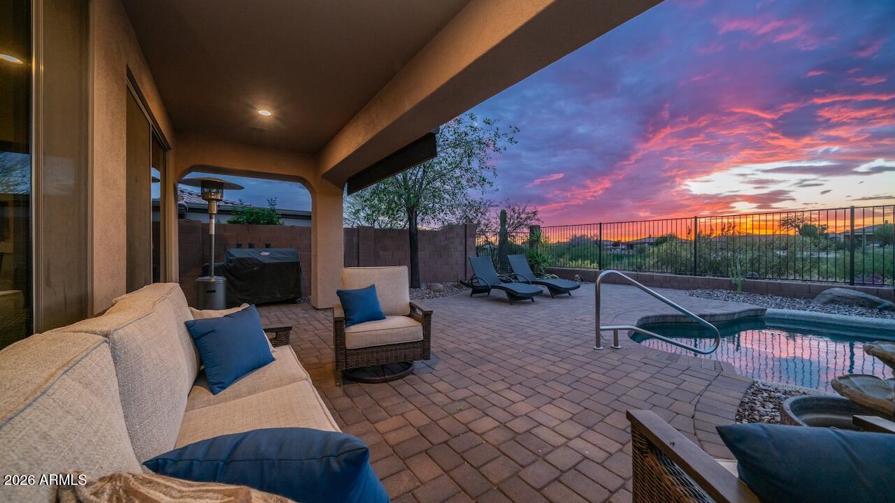 41902 North Crooked Stick Road Anthem, AZ 85086 - Photo 32 of 41 a view of couches and a patio