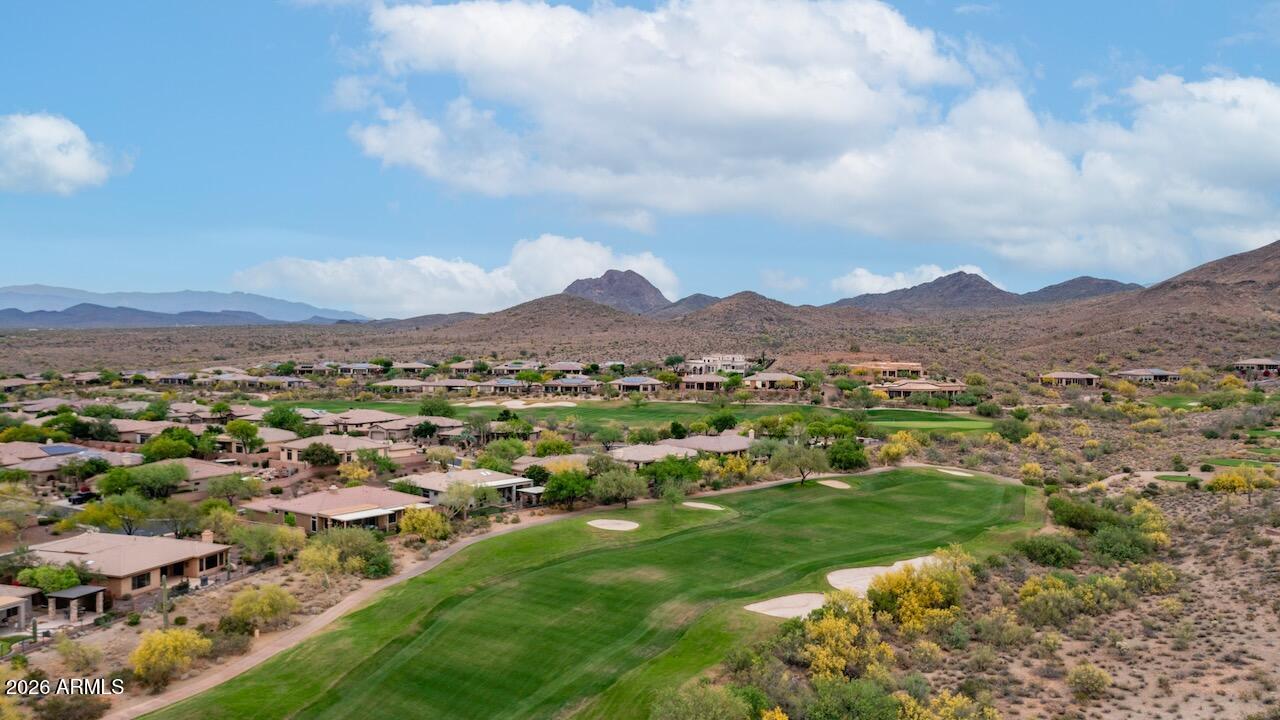 41902 North Crooked Stick Road Anthem, AZ 85086 - Photo 36 of 41 an aerial view of residential houses with outdoor space and trees
