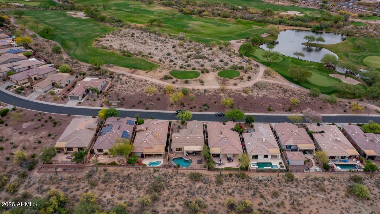 41902 North Crooked Stick Road Anthem, AZ 85086 - Photo 38 of 41 an aerial view of residential house with outdoor space