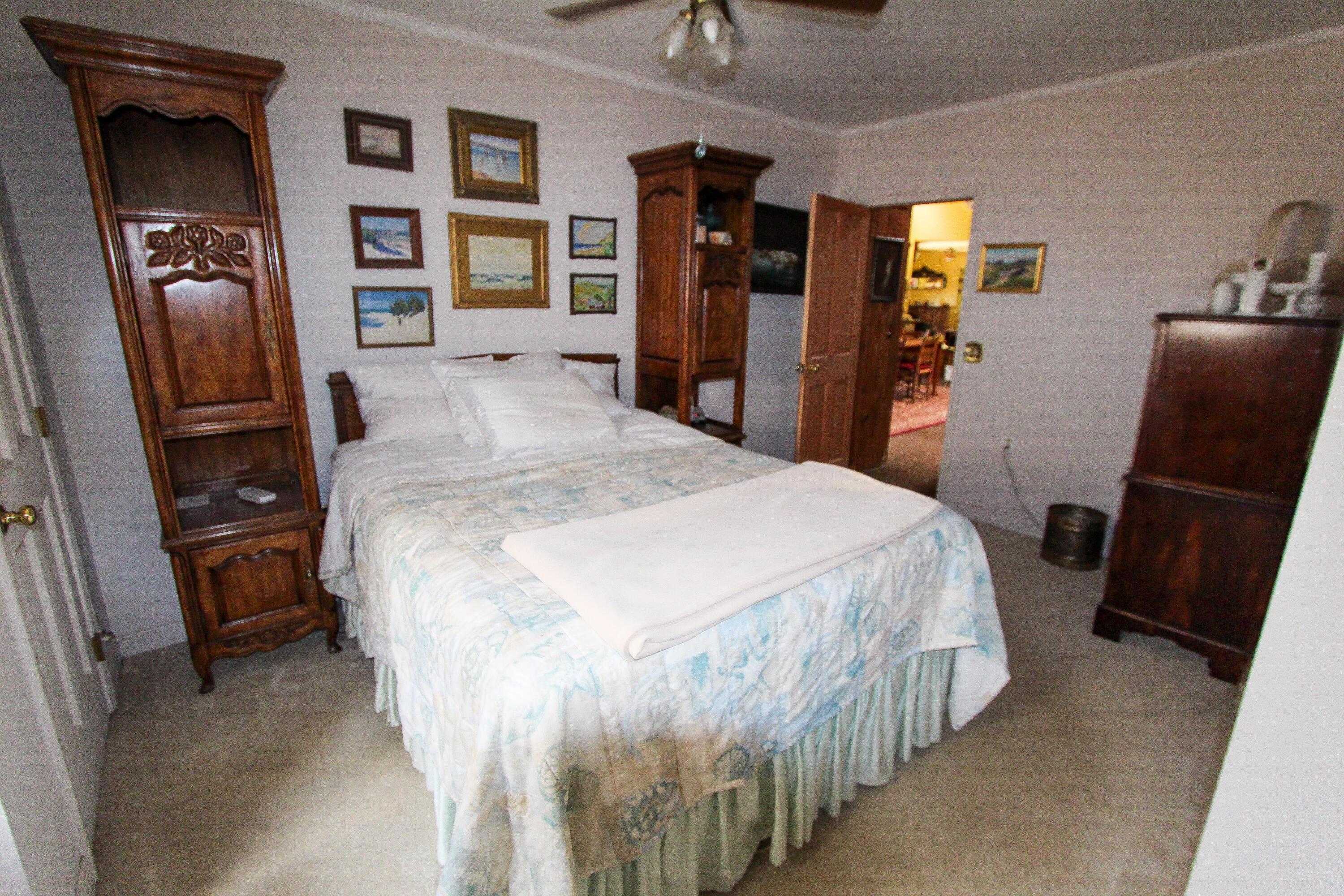 110 Prince Valley Road Truro, MA 02666 - Photo 10 of 25 a bed room with a bed and a television