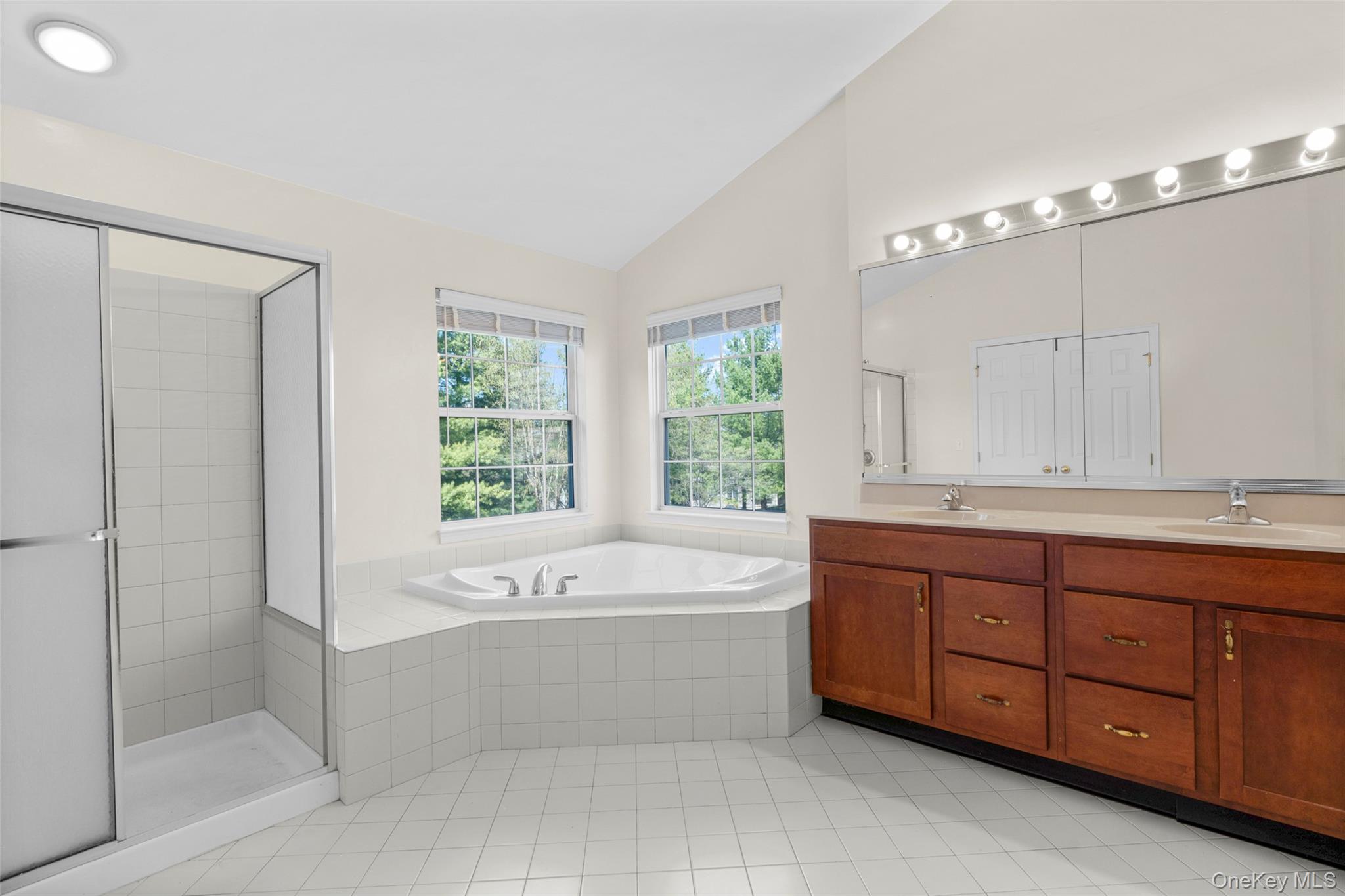 411 Vassar Place Fishkill, NY 12524 - Photo 25 of 39 a bathroom with a tub a sink shower and mirror