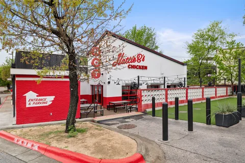 a view of a city that has tall buildings