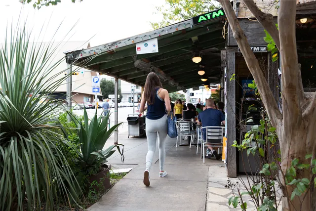 an outdoor space with patio furniture