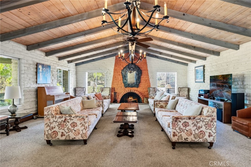 4706 Vía Tala Fallbrook, CA 92028 - Photo 63 of 73 Community clubhouse with fireplace