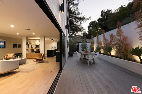 a outdoor space with furniture