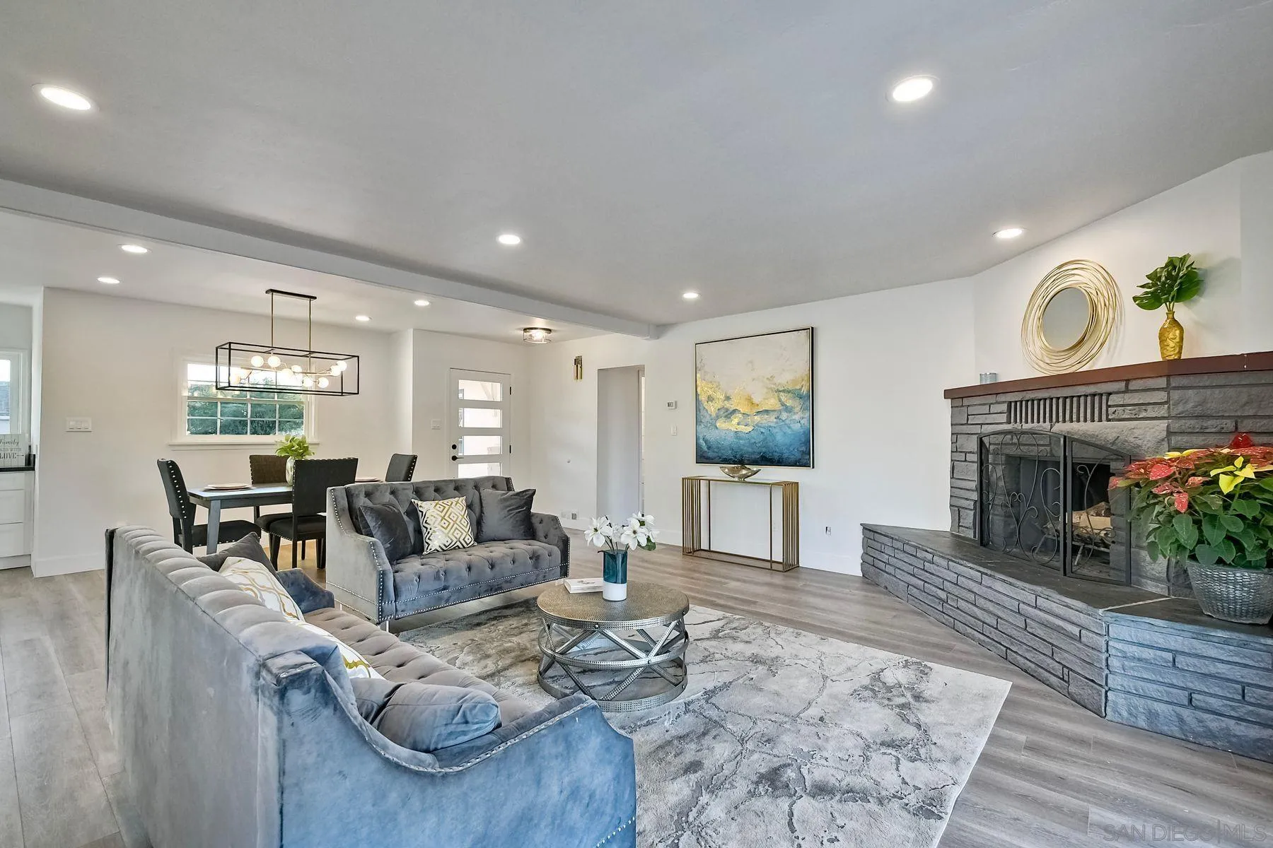 730 Montview Drive Escondido, CA 92025 - Photo 13 of 47 a living room with furniture and a fireplace