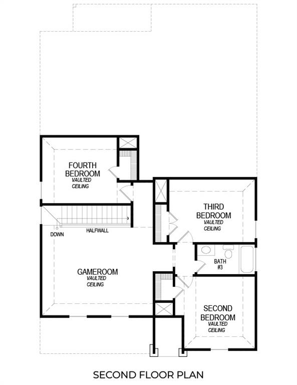 2359 Bell Way Forney, TX 75126 - Photo 9 of 9 Reagan Select F Second Floor Plan