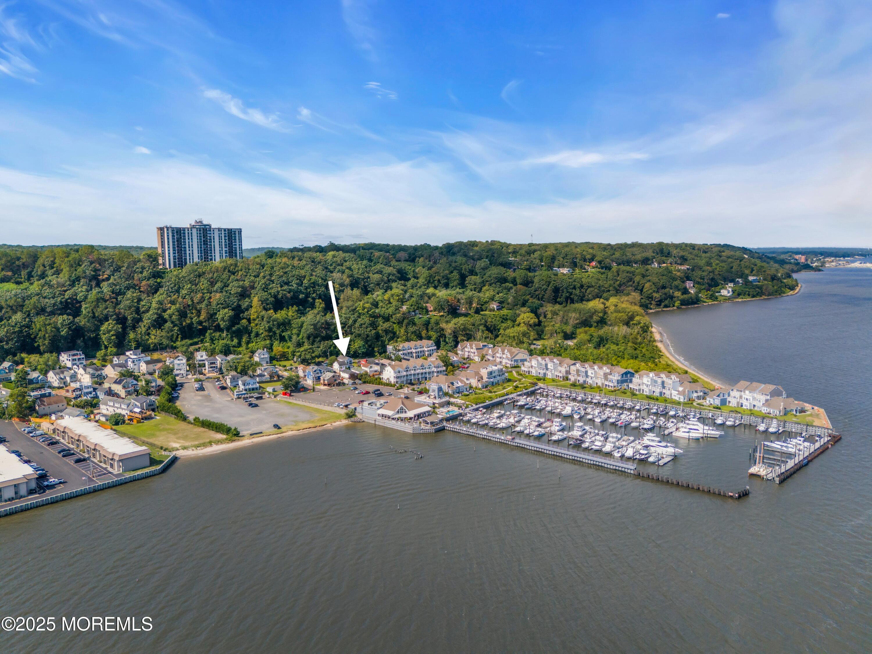 12 Locust Street Highlands, NJ 07732 - Photo 43 of 47 a view of swimming pool with outdoor seating and city view