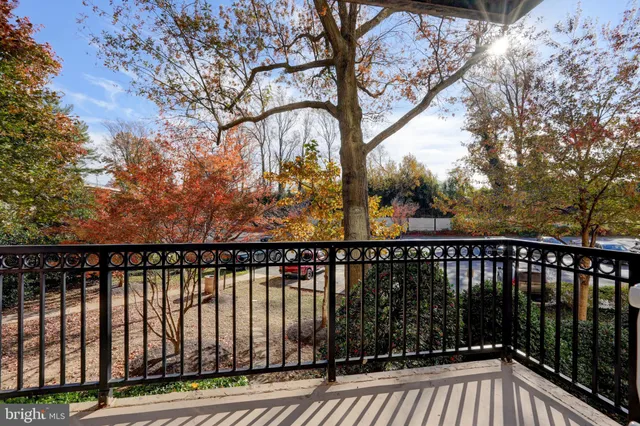 a view of city from a balcony