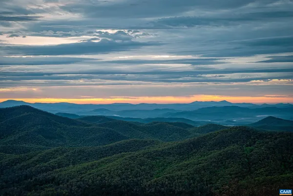 a view of an ocean from a yard