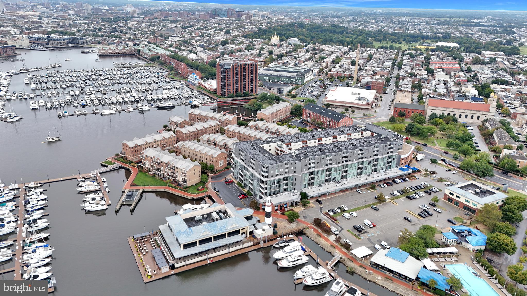2702 Lighthouse Point East, Unit 532 Baltimore, MD 21224 - Photo 56 of 66 Aerial view from water