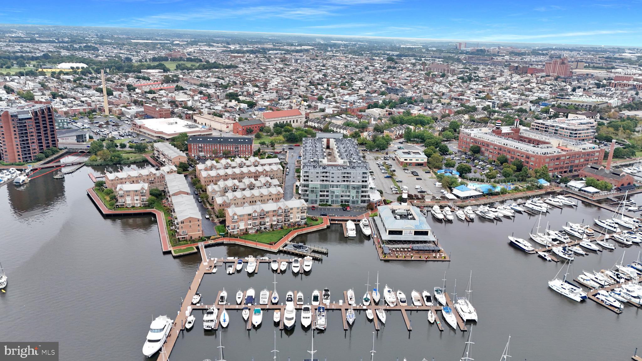 2702 Lighthouse Point East, Unit 532 Baltimore, MD 21224 - Photo 57 of 66 Aerial view from water
